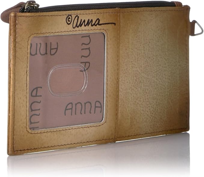 Anna by Anuschka Women's Hand Painted Genuine Leather Organizer Wallet | Hand Painted