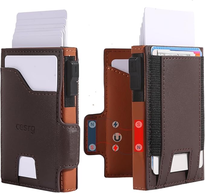Minimalist Wallets For Men - Slim RFID Wallet I Scratch Resistant-business card holder -Credit Card Holder & Money Clip, Easily Removable Money & Cards - Mens Wallets