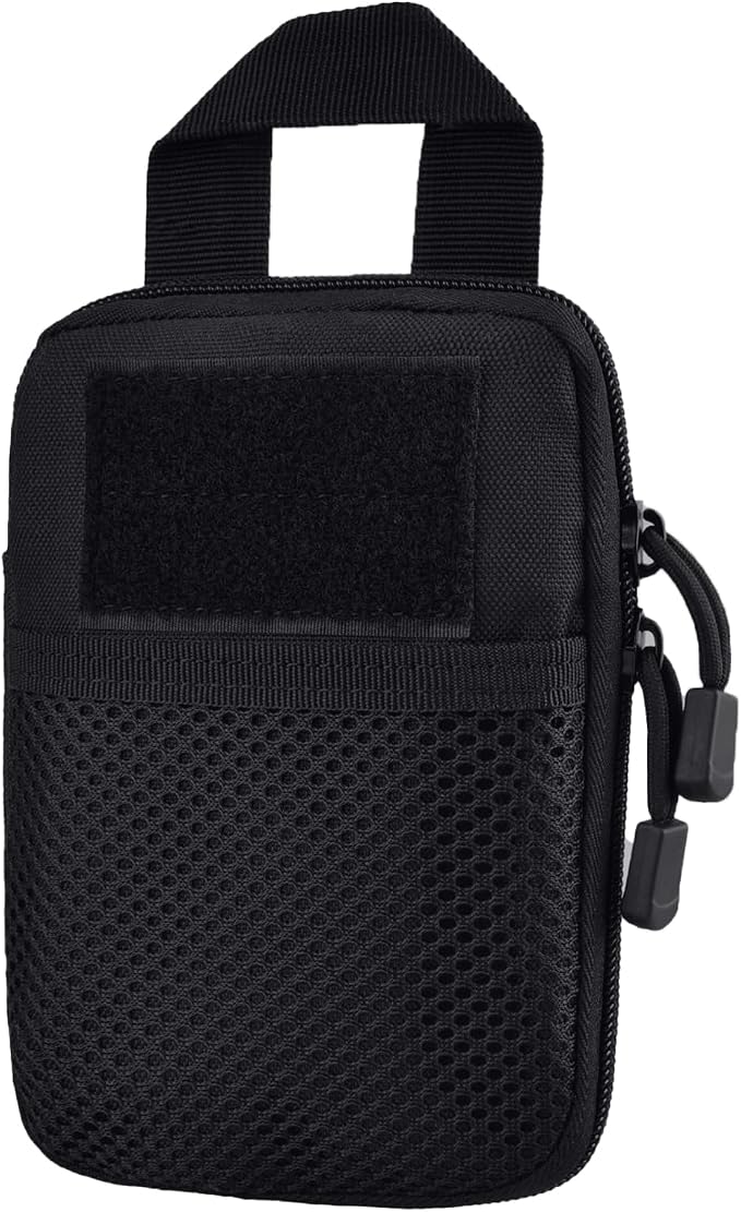 YAPJEB Tactical Flashlight Pouch Holster, Rotatable Flashlight Holder Belt Clip Torch Carry Case for Police Military Security Belt Accessories