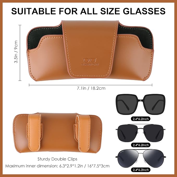Sunglass Holder for Car Visor Glasses Case Non-Slip Clip Universal for Sunglasses Eyeglasses Car Interior Accessory