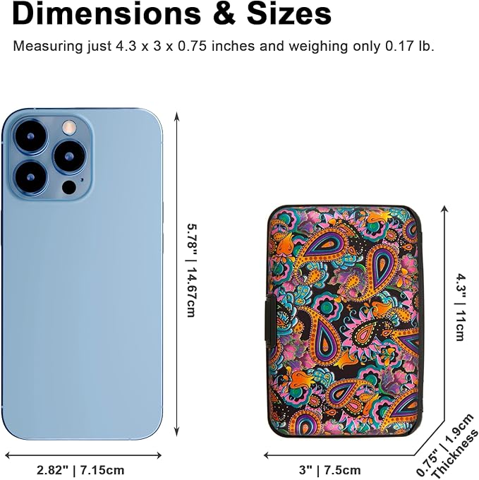 Credit Card Holder Small RFID Blocking Wallet Business Metal Slim Mini Aluminum Hard Case for Women Men