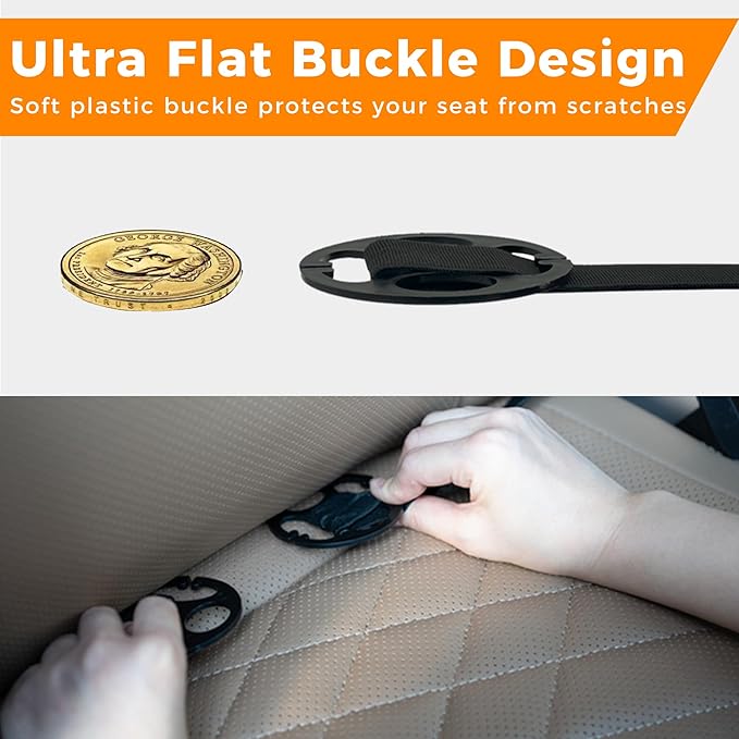 Backseat Car Organizer with Tray, 9 Storage Pockets Back Seat Protector with Foldable Tablet Holder, Waterproof Back of Seat Kick Mats for Kids Adult, Road Trip Essentials Travel 2 Pack, Black