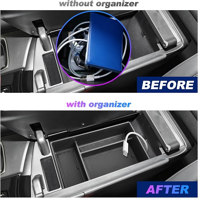 SXCY for 2022 2023 2024 2025 2026 Lexus NX Center Console Organizer Tray for 2022 2023 2024 2025 2026 Lexus NX 350 Accessories Console Tray 2023 2024 2025 2026 NX Center Console Organizer (Black)
