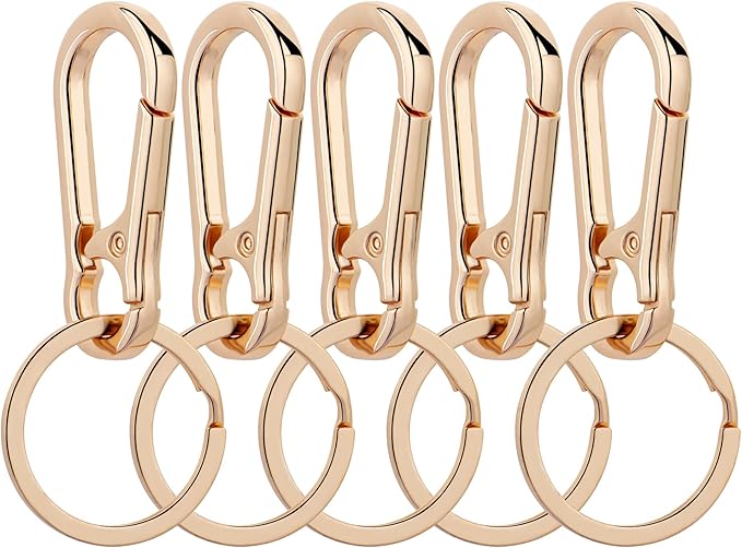 Wikavanli Metal Keychains Keyring Key Chain Ring Clip Holder Organizer for Home Car Keys Key Finder Women Men