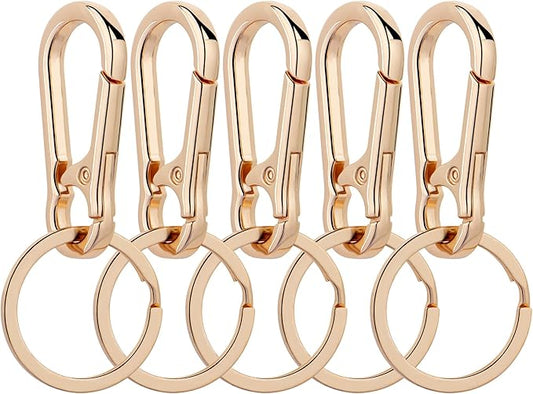 Wikavanli Metal Keychains Keyring Key Chain Ring Clip Holder Organizer for Home Car Keys Key Finder Women Men