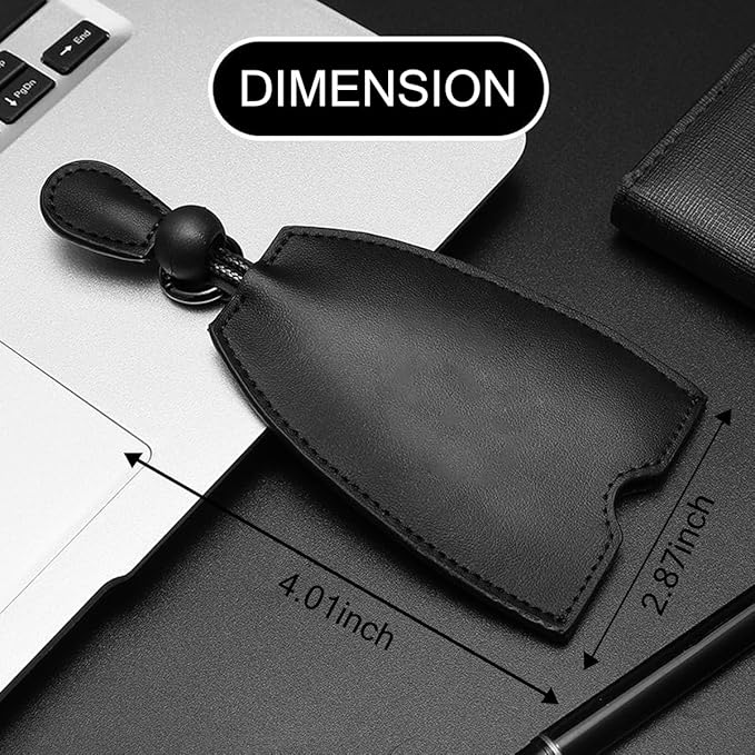 Pull Out Car Key Case, Genuine Leather Large Capacity Creative Vehicle Keychain Sleeve Bag, Protective Automotive Key Holder Hook Cover Accessories, Universal for SUV Sedan Truck