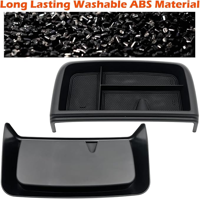 JOJOMARK Dash Storage Tray Insert behind Screen Organizer Storage Accessories fit for 2021 2022 2023 2024 GMC Yukon Chevy Tahoe Suburban Fit for Power Sliding Console