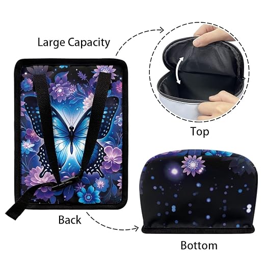 Forest Mushroom Car Trash Can with Lid Hanging Car Trash Bag Leak-Proof Portable Cars Garbage Bin Truck Sedan Accessories Interior Cars Organizer
