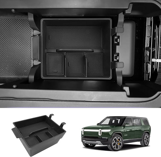 LUWU 2022-2024 R1T/R1S Center Console Organizer, 2PCS, Black