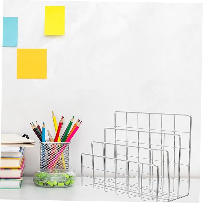 OSALADI Desktop Mail Sorter Organizer Multi Compartment File Holder for Home Office Chic Design for Papers Receipts Mail Keeps Workspace Tidy and Organized