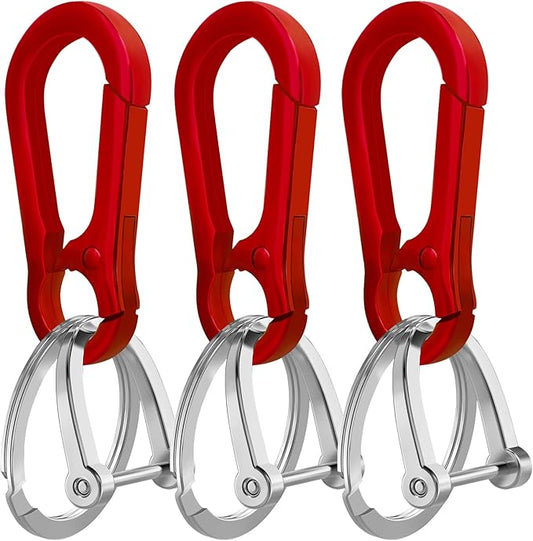 Zinc Alloy Key Chain 3 Packs Keychain Keyring Organizer Key Ring Holder Clip for Men and Women