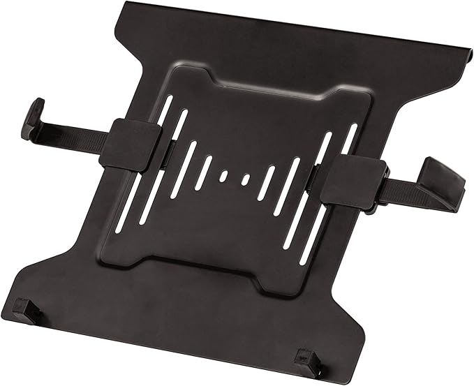 Fellowes 8044101 Adjustable Laptop Stand for Desk with Dual Monitor Arm, 17 Inch Monitor Capacity