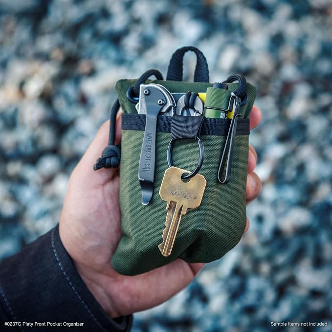 MAXPEDITION Platy Pocket Organizer, Durable EDC Tool Pouch for Men, Neck Wallet with Paracord Lanyard, Holds Flashlight, Multitool, Pen, Notebook