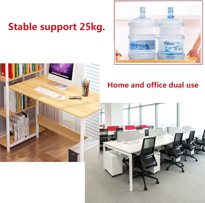 V3VOGUE Adjustable Keyboard Tray Under Desk Pull Out Keyboard Holder with Slides Rails - Smoothly Sliding - for Keyboard Mouse Drawer Platforms - Ergonomic Wooden Desk Extender