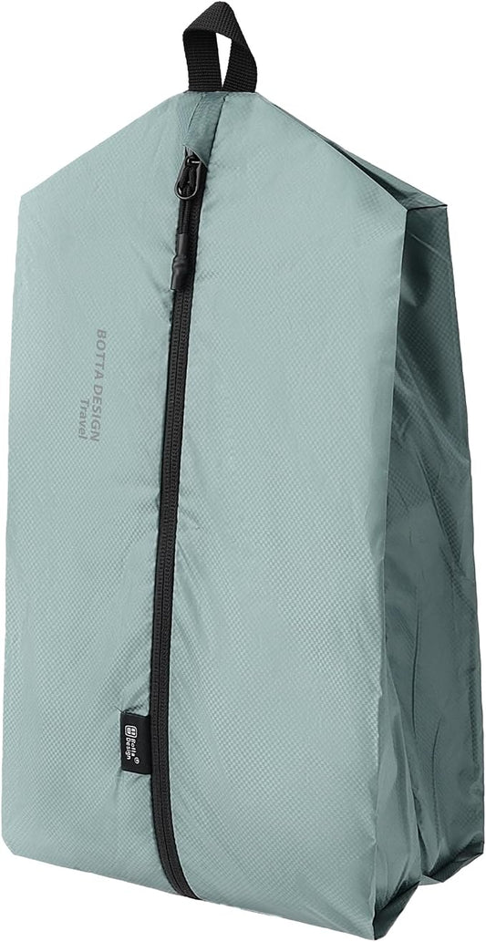 Veki Shoe Bag for Travel, Smell Proof Cleat Bag, Gym Soccer Golf Sneaker Storage, Lightweight Reusable Organizer for Packing in Suitcase, Portable Trip Essentials for Men Women Gifts (Green)