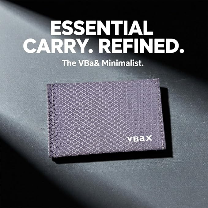 Minimalist RFID Blocking Slim Wallet for Men – Waterproof Microfiber Front Pocket Bifold Card Holder – Holds 10 Cards & Cash, Carbon Grey Edition