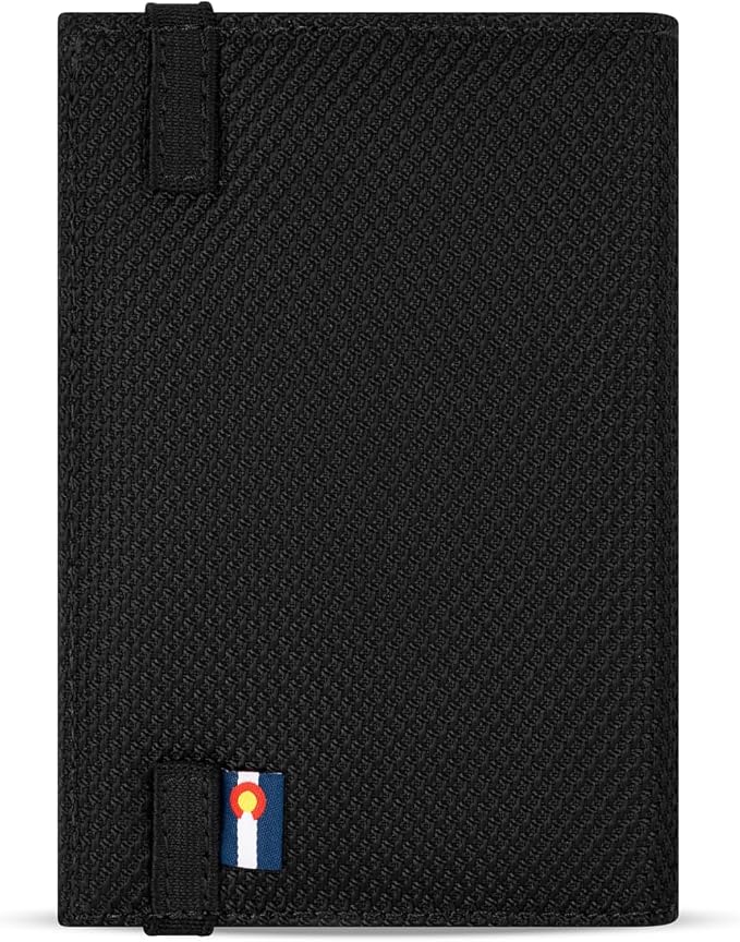 Sherpani Vienna, RFID Blocking Passport Holder, Travel Passport Cover Wallet, Travel Documents Organizer Protector for Women, Travel Gift (Carbon Signature)