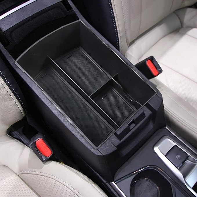 SHAOHAO for 2025 2026 Subaru Ascent Center Console Organizer for 2019-2026 Subaru Ascent Accessories Base/Premium/Onyx Edition/Limited/Onyx Edition Limited/Touring Double Space Armrest Insert Tray
