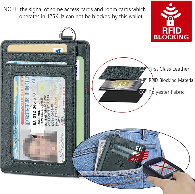 FurArt Slim Minimalist Wallet, Front Pocket Wallets, RFID Blocking, Credit Card Holder for Men