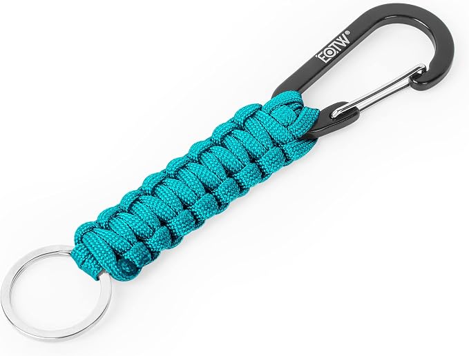 EOTW Carabiner Keychain,Paracord Keychain Small Aluminum Clip D Ring for Camping, Hiking, Fishing, Or As A Key Organizer