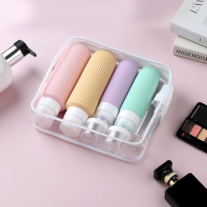 Mrsdry 16 Pack Travel Bottles for Toiletries, Large 6oz Silicone Travel Containers, Leak Proof Refillable Liquid Shampoo And Conditioner Travel Essentials