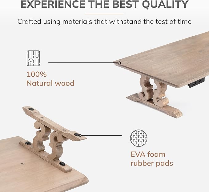 Anji Mountain Monitor Stand - Desktop Organizer & Laptop Riser, Ergonomic Monitor Riser, Space-Saving Monitor Stand for Desk, Durable Construction, Easy Assembly, Ideal for Home & Office