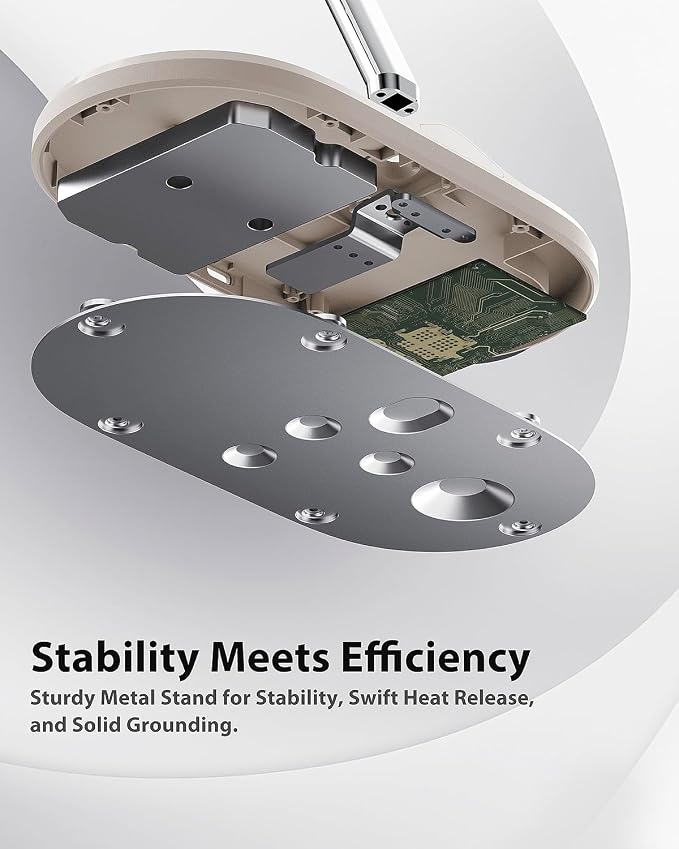 3 in 1 Wireless Charging Station for Apple Devices with MagSafe | Charging for iPhone 17/Air/16/15/14/13, AirPods, Apple Watch, Weighted Stable Charging Stand, USB-C Adapter Included