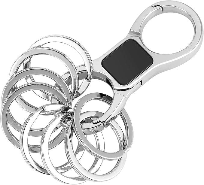 DAYGOS Key Chain - Quick Release Keychain with 8 Key Rings - Heavy Duty Car Keychains Organizer