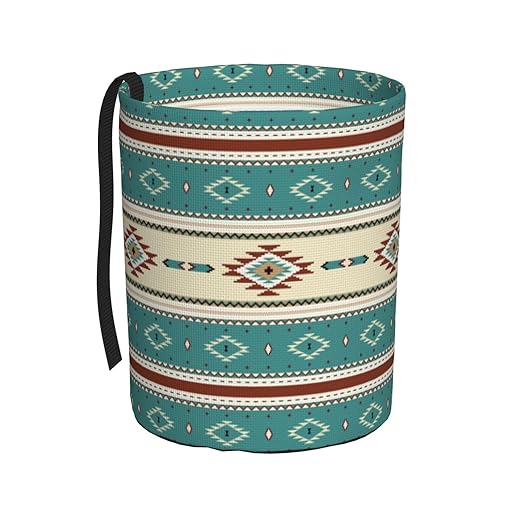 Native Indian Western Tribal Car Trash Can Collapsible Garbage Can,Hanging Trash Bag Water Proof with Suitable for Storage for Car Interiors,Home