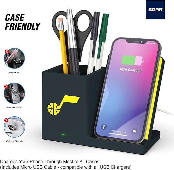 ?ŽSOAR Wireless Charger and Desktop Organizer