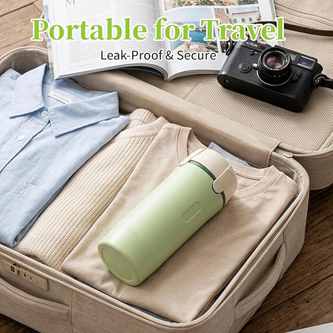 4 in 1 Travel Dispenser Bottle Set - 30ml x4 TSA Approved Leak Proof Airless Pump Bottles, Refillable Small Containers for Shampoo Lotion, Portable Travel Toiletries for Carry On (Key Lime)