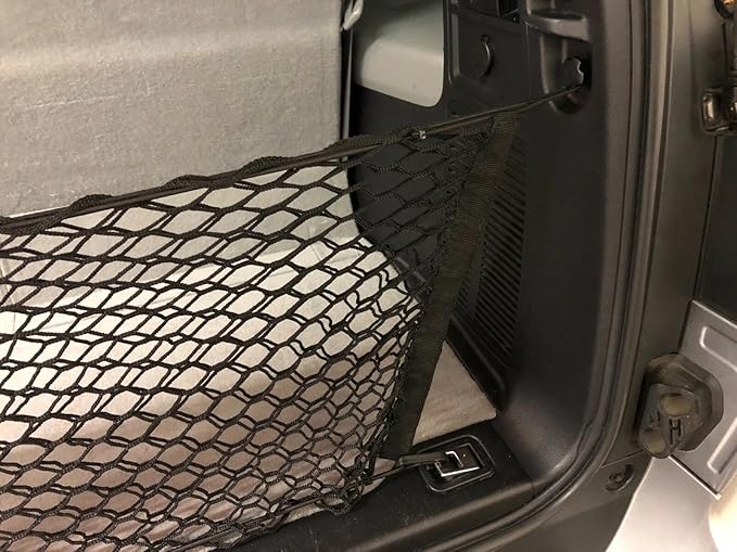 Rear Trunk Organizer Cargo Net for Toyota Sequoia 2008–2026 – Envelope Style Cargo Net for SUV – Premium Mesh Car Trunk Organizer Vehicle Carrier Storage – Compatible with Sequoia