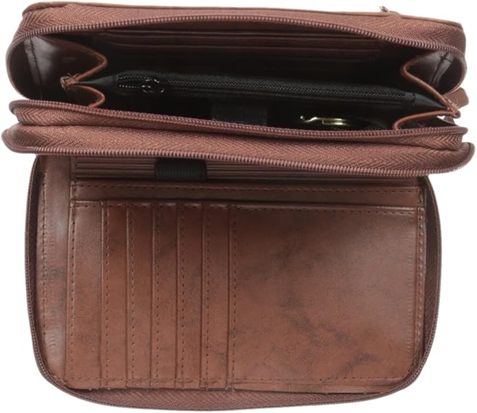 Buxton Heiress Double Zip Organizer Wallet