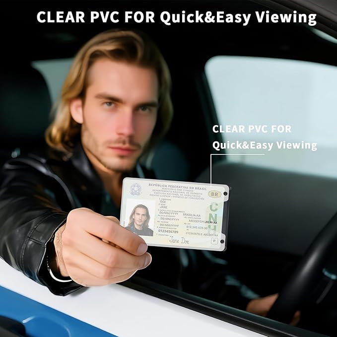 Wallet for Men Slim Pull Tab Metal RFID Blocking Credit Card Holder with ID Window & Cash Strap - Compact Front Pocket Design Holds 1-10 Cards (3.62x2.36x0.47in) (Carbon)