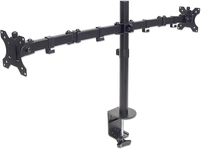 Manhattan Universal Dual Monitor Mount with Double-Link Swing Arms
