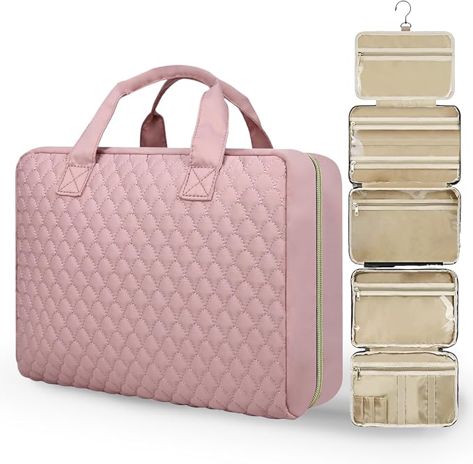 Detachable Travel Toiletry Bag for Women - Large Toiletry Bags for Traveling Women - Hanging Makeup Cosmetic Bag, Organizer for Travel Accessories Cruise Essential - Travel Size Toiletries