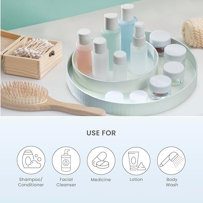 Conair Travel Sized Toiletries, TSA Approved Travel Bottles, Travel Sized Bottles by Travel Smart, 13 Piece Set