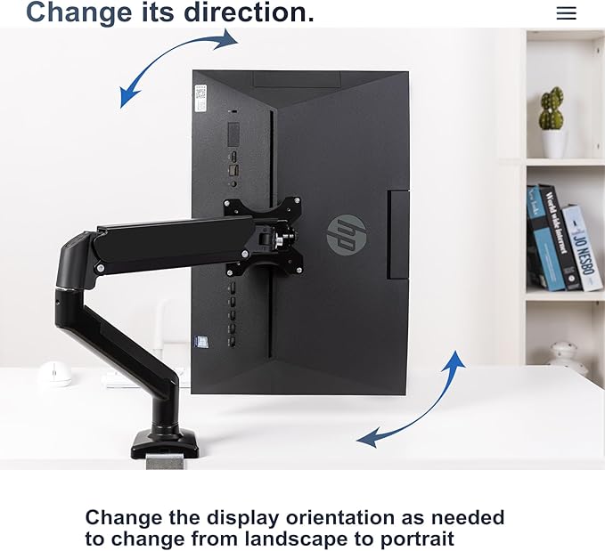 Monitor Arm/Mount VESA Bracket Adapter Compatible with HP All-in-One PC (ProOne 400 G6) 100 * 100mm 75 * 75mm black