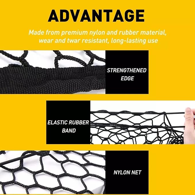 for Honda Ridgeline Envelope Style Truck Bed Cargo Net - Fits 2013-2024 2025 2026 Ridgeline Accessories Cargo Net for Pickup Truck Bed - Heavy Duty Carabiners