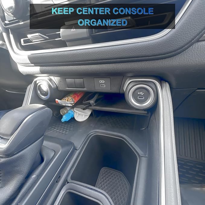 3Pcs Grand Highlander Center Console Accessories for 2026 2025 2024 Toyota Grandhighlander Screen Dashboard Organizer - Middle Console Divider & Wireless Charging Anti-Slip Mat Protector Interior