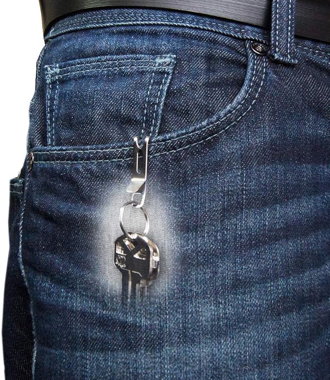 KeySmart Nano Clip - Pocket Clip Key Ring Holder - Secure Your Key Chain