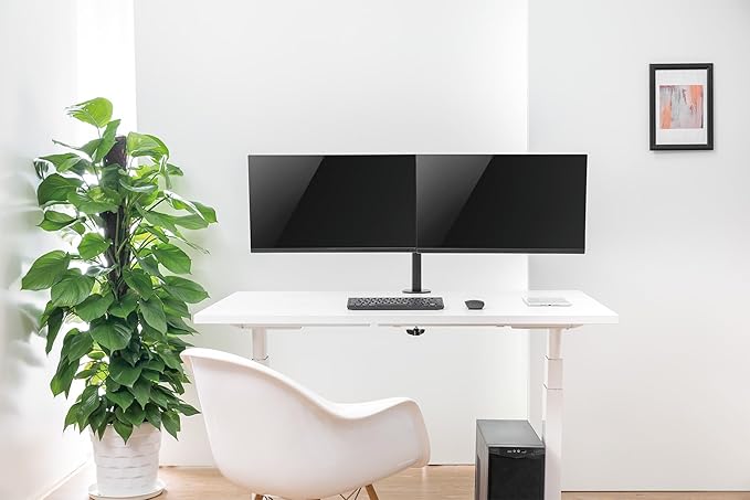 Manhattan Universal Dual Monitor Mount with Double-Link Swing Arms