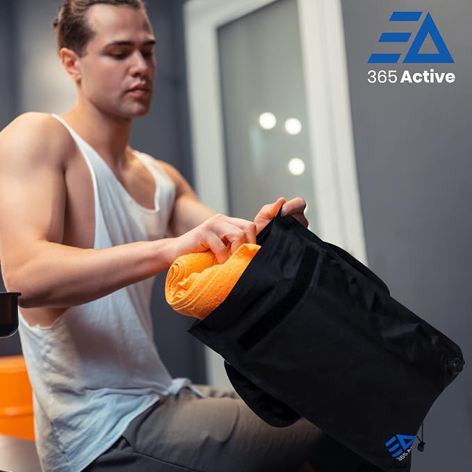 Wet & Dry Bag for Swimsuit, Gym Clothes; Smell Proof Small Gym Bag; Reusable Compression Swim Bag, Travel Laundry Bag; Isolate Wet Clothes, Remove Odor