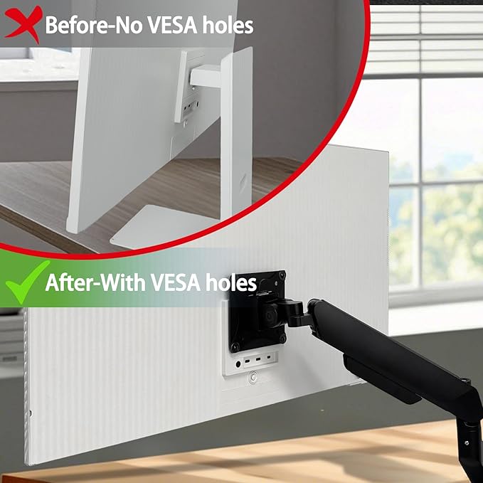 M80B Vesa Mount Adapter Compatible with Samsung M8 Series 32in 4K Monitor for 32M80B, 32BM80, LS32BM801，LS32BM80B，LS32BM80G，LS32BM80P ï¼?022 Model（Not Compatible with 2023 M80C and M80D）Monitor Stands