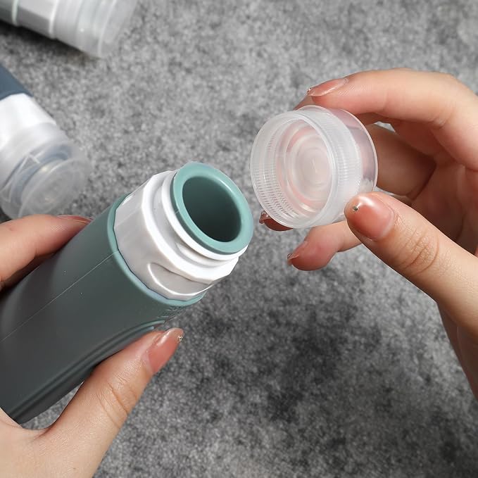 26 Pack Travel Size Toiletries, Tsa Approved Travel Containers for Toiletries, Leak Proof Silicone bottles and Shampoo Conditioner, Essential Toiletry Accessories.