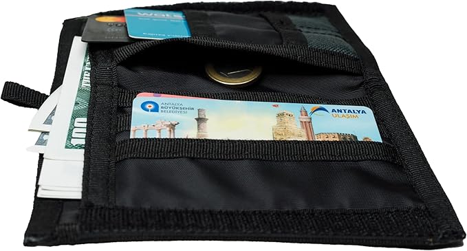 Chameleon Bifold Mens Nylon Wallet-Military Tactical Men Wallet- Canvas Thin Front Pocket Travel Bi-Fold Wallet-Best Nylon Travel Pouch