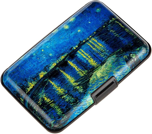 Credit Card Holder Small RFID Blocking Wallet Business Metal Slim Mini Aluminum Hard Case for Women Men