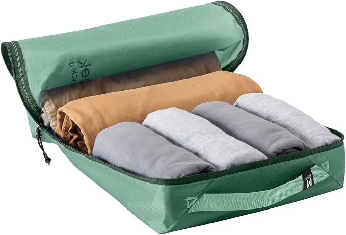 Eagle Creek Pack-It Isolate Extended Stay Set - Includes Shoe Sack, M Clean/Dirty Cube, 2x M Isolate Cube & 2x L - Travel Essentials - Willow Green