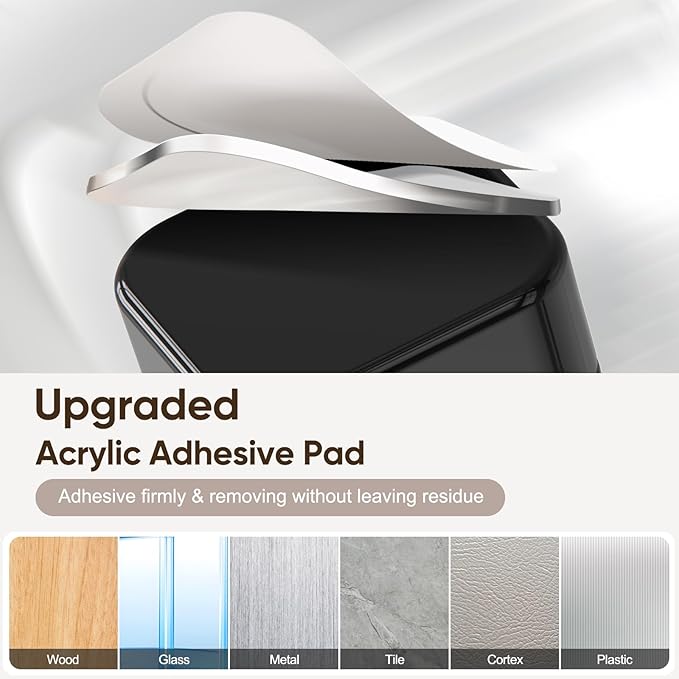 9-Pack Magnetic Cord Holder，Magnetic Cable Clips Strong Adhesive Desk Cable Management ，Cable Management Cord Holder Organizer for Home Office Desk Phone Car Wall Desktop Nightstand (White)