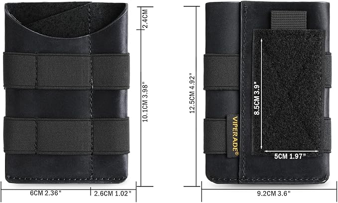 VIPERADE PL5 EDC Organizer Pouch, Slim EDC Pouch with DIY Patch Area for Daily Carry